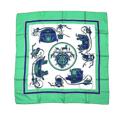 green hermes horses scarf|how are Hermes scarves made.